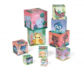 Square Stacking Pyramid Cute Animals