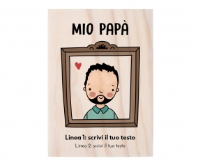 Tavola di Legno Personalizzabile Mio Pap IT