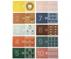 Puzzle para Contar Animales