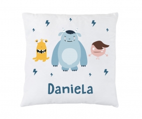 Personalised Cushion Little Monsters  