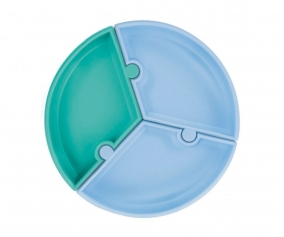 Plato Puzzle Verde/Azul Minikoioi