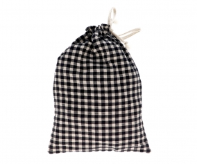 Borsa Merenda Vichy Nero Personalizzabile