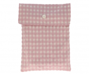 Busta Porta Pannolini Vichy Rosa Personalizzabile