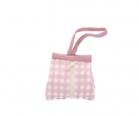 Porte-sucettes Vichy Rose