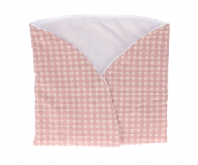 Couverture Berceuse Vichy Rose Personnalisable