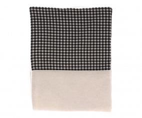 Couverture Coralina Vichy Noir Personnalisable