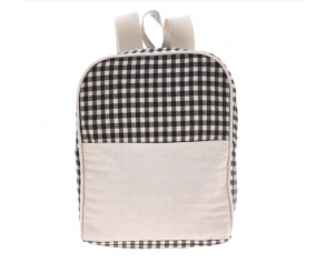 Mochila Vichy Negro Personalizable