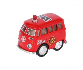 Mini van de bombeiros vermelha