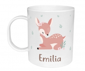 Tasse en plastique personnalise Sweet Deer