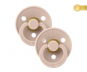 2 Chupetes BIBS Colour Round Blush/Blush