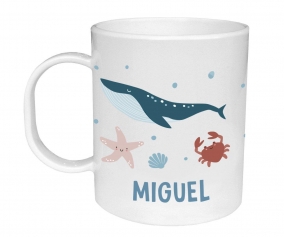 Taza de Plstico Personalizada Ocean