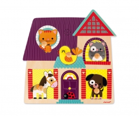 Puzzle musical embotable Amis Animaux