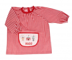 Tablier avec Poche Centrale Circus Rouge Personalis