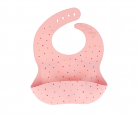 Bavaglio Silicone Tutete Dots Pink