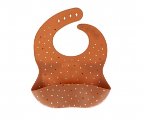 Bavaglio Silicone Tutete Dots Brown