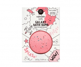 Bombe de Bain Effervescente Flocons Rose Bleu 