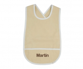 Grembiule-Bavaglio Cross Back Pale Yellow Personalizzato