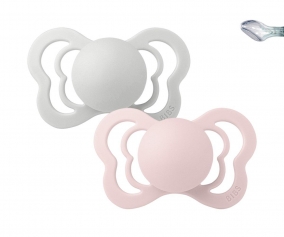 2 Chupetes BIBS Couture Haze/Blossom Silicona