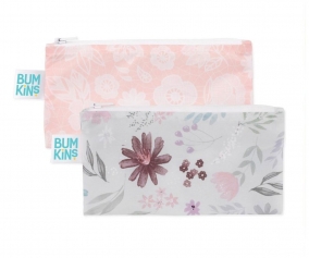 2 mini sacs impermables Bumkins Floral Lace