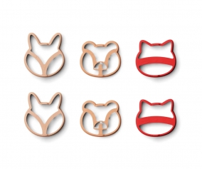 6 Stampi Biscotti Karina Rose Multi Mix
