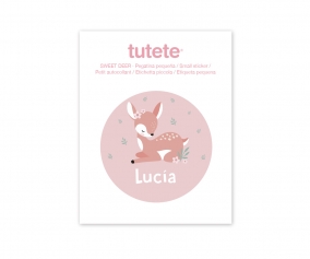 Etichetta Adesiva Rotonda Piccola Sweet Deer