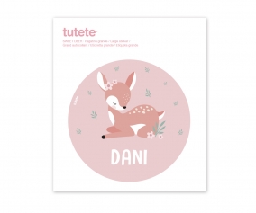 Etichetta Adesiva Rotonda Grande Sweet Deer