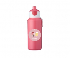 Botella Campus Pop-Up Personalizada Rosa 400ml Sugary