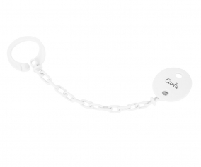 Sujetachupetes Personalizable Blanco