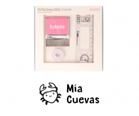 Sello Personalizado Cangrejo + Cinta Blanca para Ropa Oscura