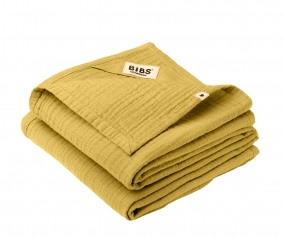 2 Trapitos Muselinas BIBS Mustard
