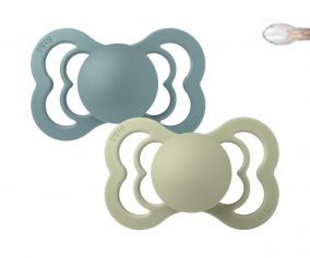 2 Chupetes BIBS Supreme Island Sea/Sage Silicona