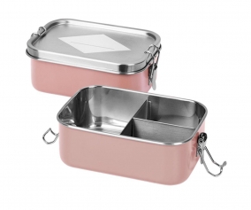 Caja Almuerzo Acero Old Rose