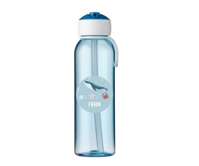 Borraccia Campus Flip-Up Blue 500ml + Etichetta Ocean Personalizzata
