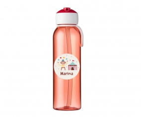 Borraccia Campus Flip-Up Red 500ml + Etichetta Circus Personalizzata