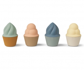 Set 4 Cupcakes Silicone Kate Multi Mix