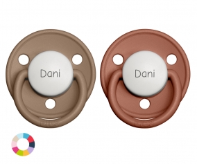 Chupetes Personalizados BIBS de Lux Dark Oak y Woodchuck