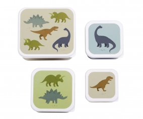 4 Cajitas Almuerzo y Snacks Dinosaurios