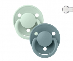 2 Succhietti BIBS De Lux Nordic Mint/Island Sea Silicone