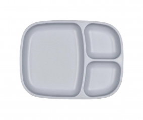 Plato Grande Compartimentos Replay Gris