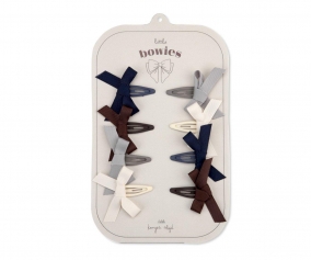 8 Mini Fermagli per Capelli Bow Harlequin