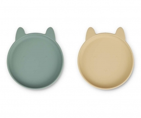 2 Platos Olivia Rabbit Wheat Yellow Mix