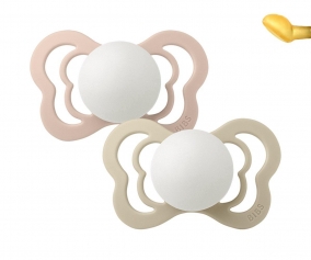 2 Chupetes BIBS Couture Nocturnos Blush/Vanilla Ltex