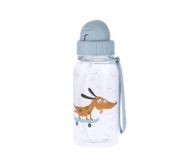 Bouteille en plastique Skater Dog personnalisable