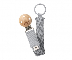 Porte-sucette tress BIBS Cloud/Iron