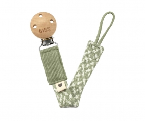 Chupetero BIBS Trenzado Sage/Ivory