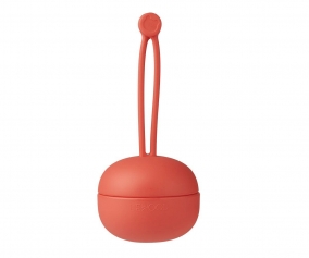 Portachupetes Silicona Philip Apple Red