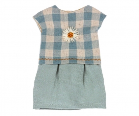 Vestito Azzurro Teddy Mum
