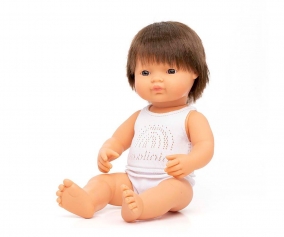 Poupon caucasien Brun 38cm