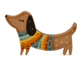 Lmpara Perrito con Rayas