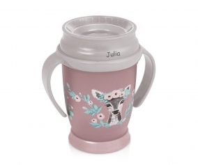 Taza 360 Personalizable Wild Soul Rosa 250ml